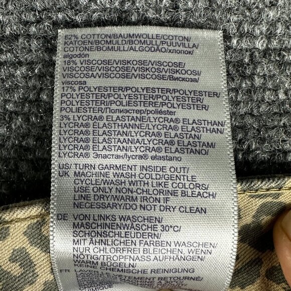 NYDJ Not Your Daughters Jeans For Chicos Womens 10 Skinny Ankle Leopard NEW - Picture 8 of 10